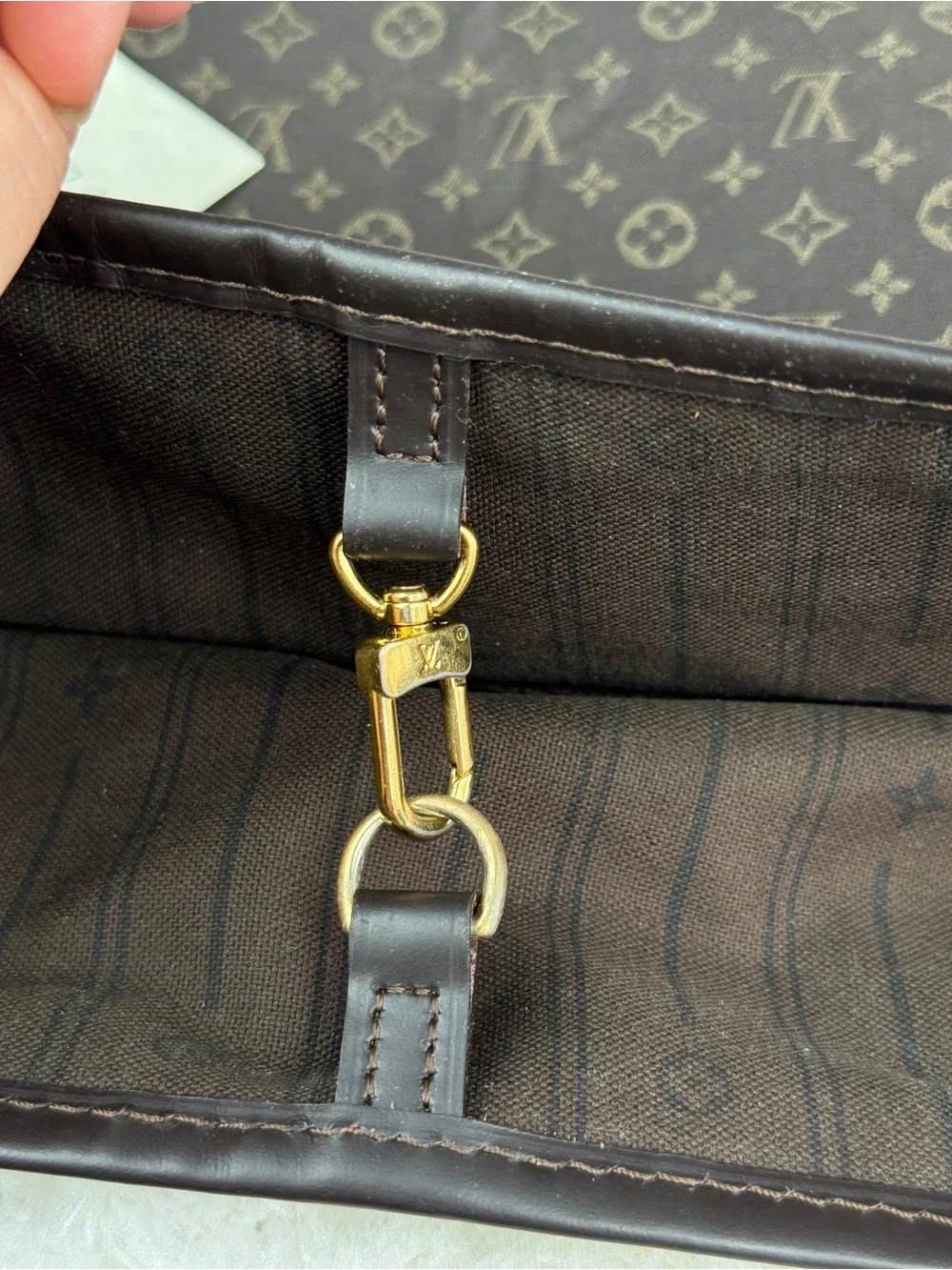 Louis Vuitton Mini line Neverfull MM Brown Monogram Neverfull-Style Tote